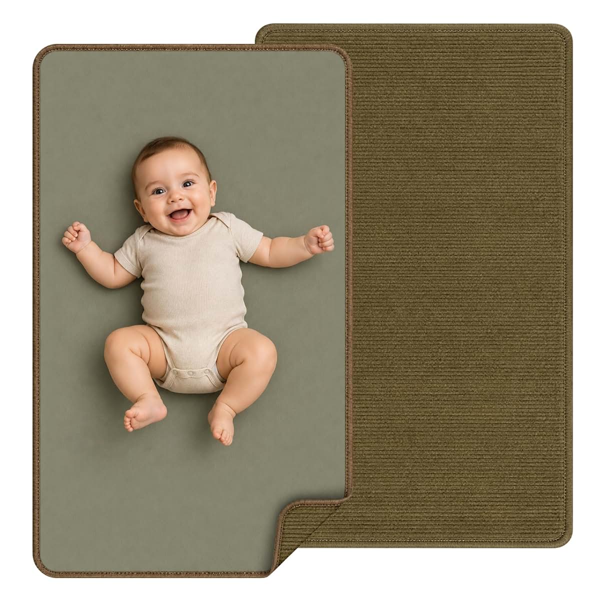 Portable Waterproof Vegan Leather Changing Mat for Travel Diaper Bags