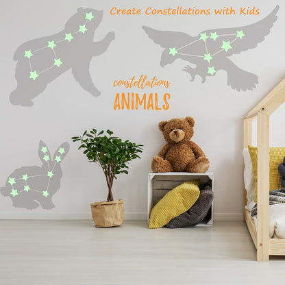 BabyOneStop Glow In The Dark Stars And Solar System Wall Decal Kit