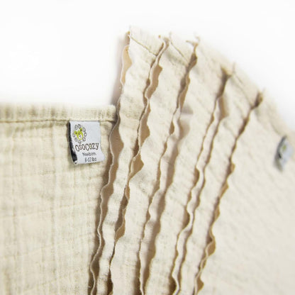 OsoCozy Organic Muslin Flat Cloth Diapers Newborn 6-Pack 100% Organic Cotton