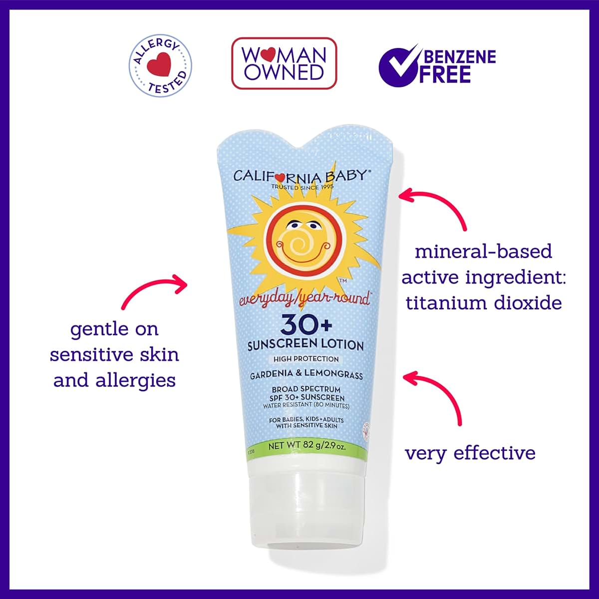 California Baby Everyday SPF 30+ Sunscreen Mineral Formula