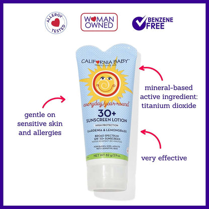 California Baby Everyday SPF 30+ Sunscreen Mineral Formula