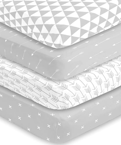 BaeBae Goods Fitted Baby Crib Sheets 3 Pack