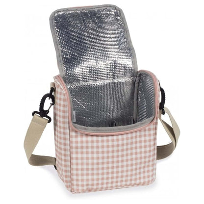Walking Mum I Love Vichy Isothermal Bag for Baby Food in Rose