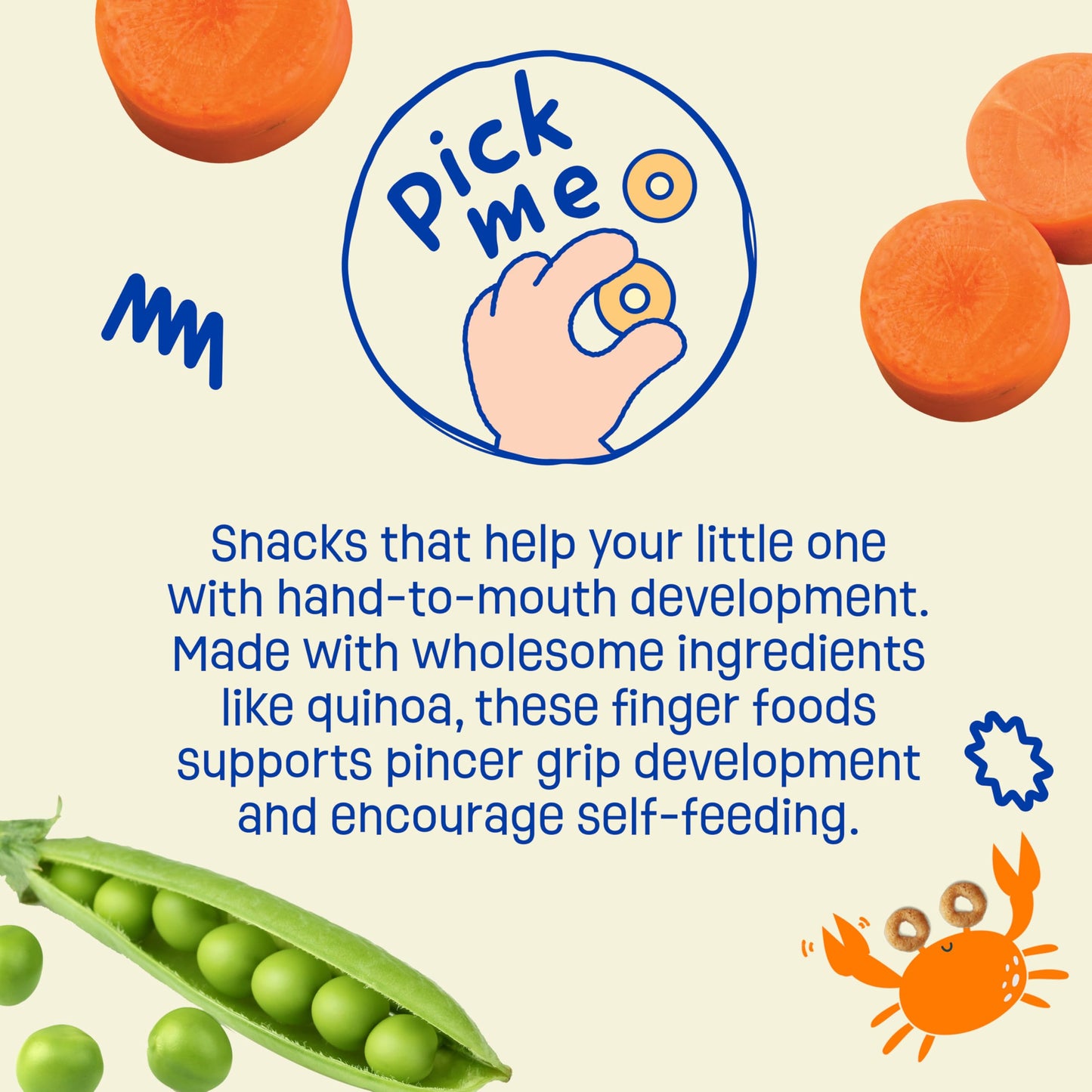 Earth's Best Organic Melty Hoops Spring Veggie Snacks