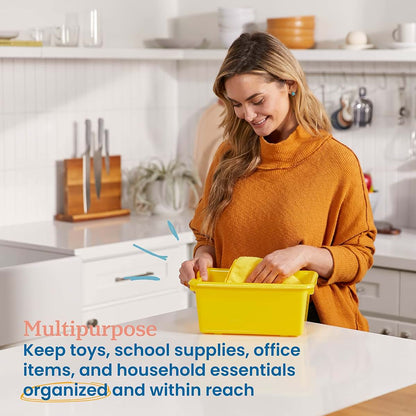ECR4Kids Scoop Front Storage Bins, 25-Piece Assorted Set for Classroom and Home Organization