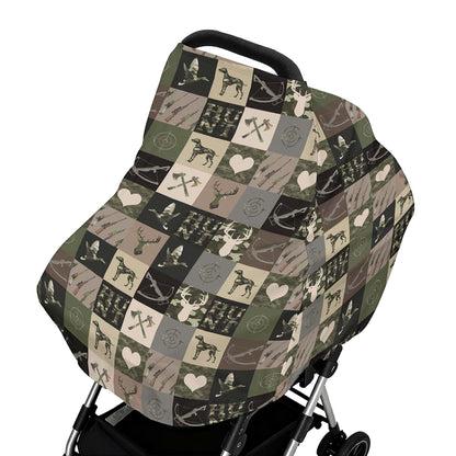 Cstdyfrv Hunting Patchwork Baby Car Seat Cover And Multi-Use Cover