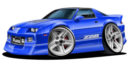 FatCat Wall Graphics 1982-1992 Camaro Z 28 Wall Decal Vinyl Wall Sticker
