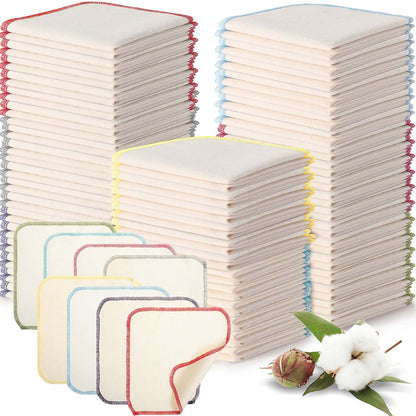 Mixweer Flannel Cloth Baby Wipes 8 x 8 Inches