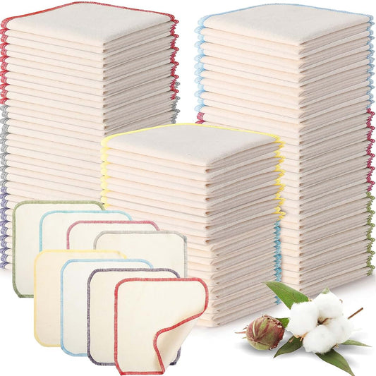Mixweer Flannel Cloth Baby Wipes 8 x 8 Inches