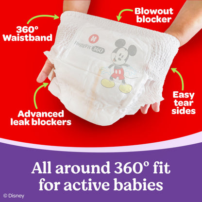 Huggies Little Movers HuggFit 360° Diapers Size 5