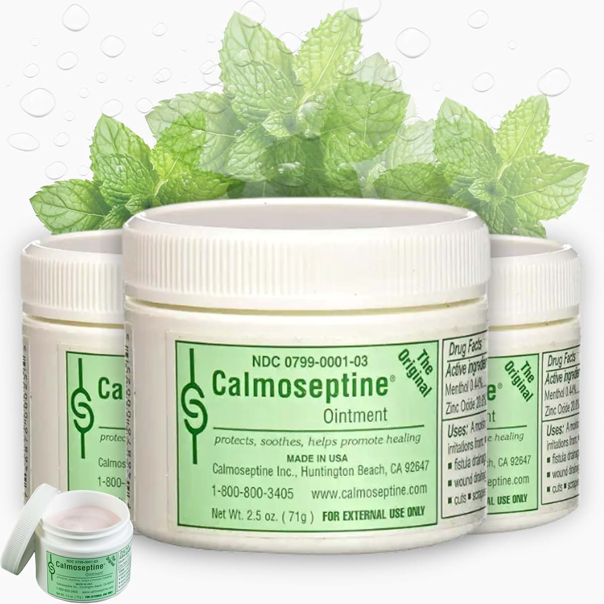 Calmoseptine Ointment for Skin Irritations and Moisture Barrier Protection