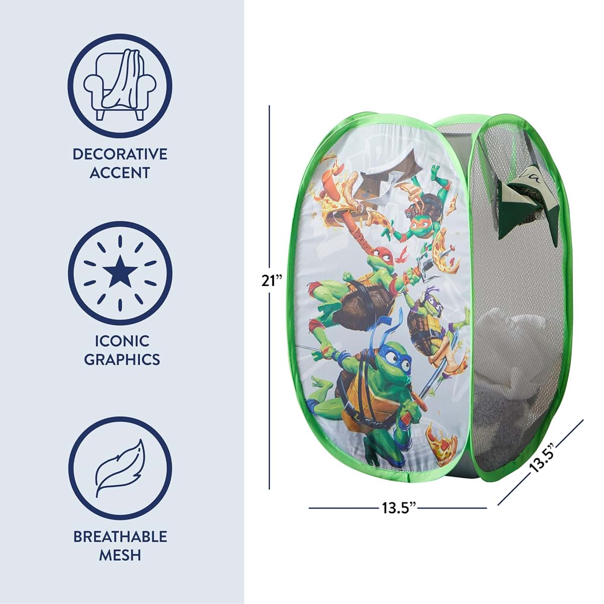 Idea Nuova Teenage Mutant Ninja Turtles Pop-Up Hamper