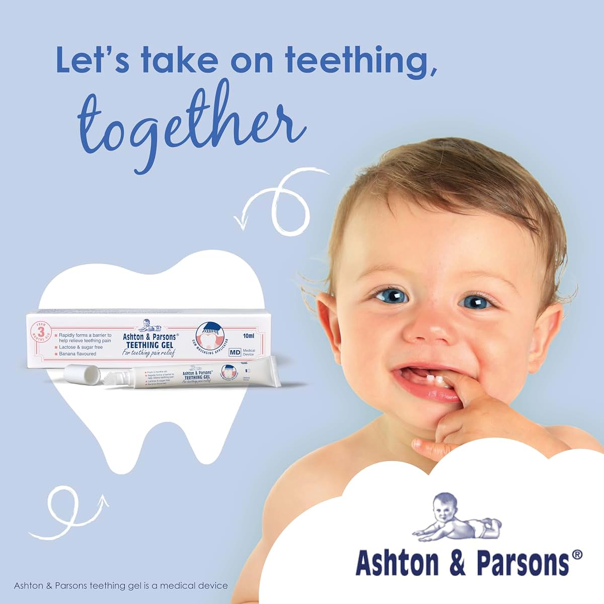 Ashton & Parsons Teething Gel for 3 Months+, 10ml (photo 2)