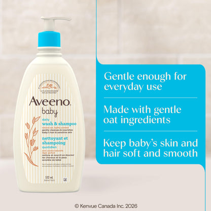 Aveeno Baby Daily Moisture Gentle Body Wash and Shampoo