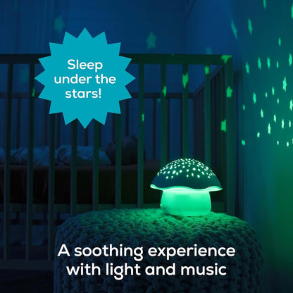 Celeste Mushroom Baby Night Light Musical Projector