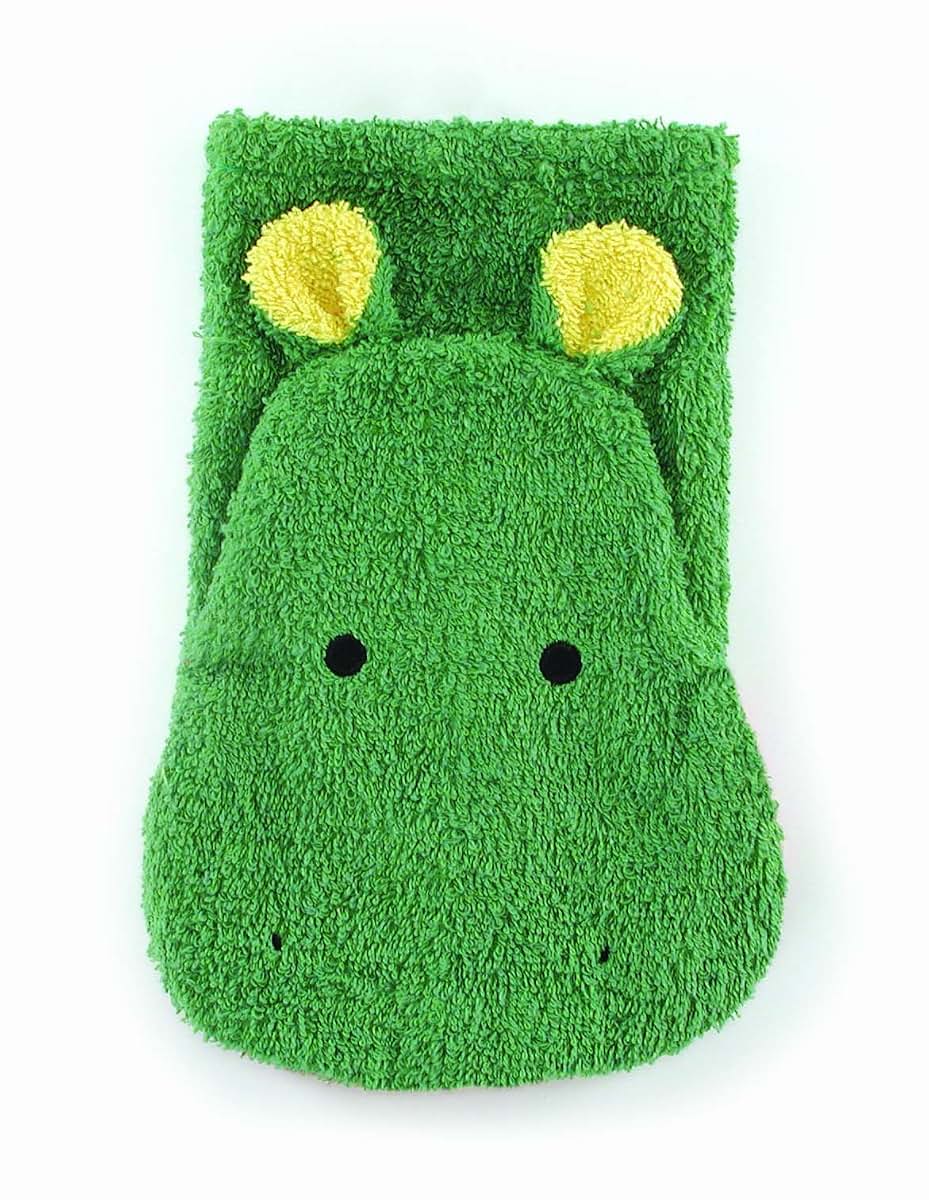 Furnis Hippo Wash Mitt, Cotton Animal Puppet