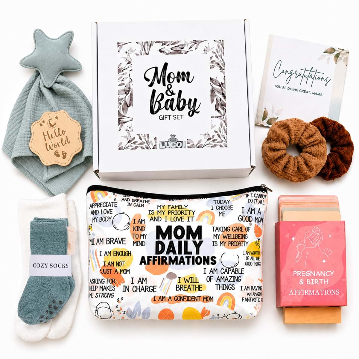 LUCOI New Mom Gift Set - Pregnancy Gift, Baby Shower Gift