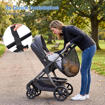 Susade Universal Stroller Caddy Organizer Side Sling Stroller Cargo Net (photo 4)