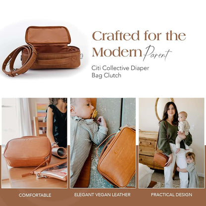 CC Citi Collective Citi Collective Diaper Bag Clutch - Stylish & Eco-Friendly Vegan Leather Solution for On-the-Go (photo 4)