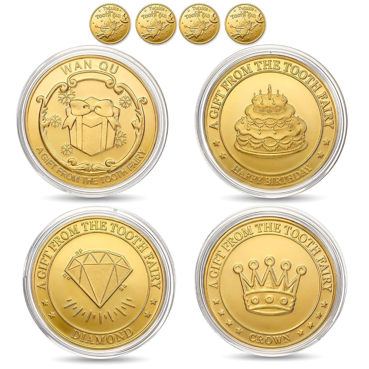 Fnanjwq Tooth Fairy Tokens For Lost Teeth Replacement