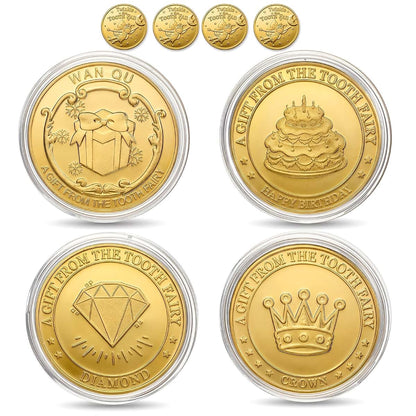 Fnanjwq Tooth Fairy Tokens For Lost Teeth Replacement