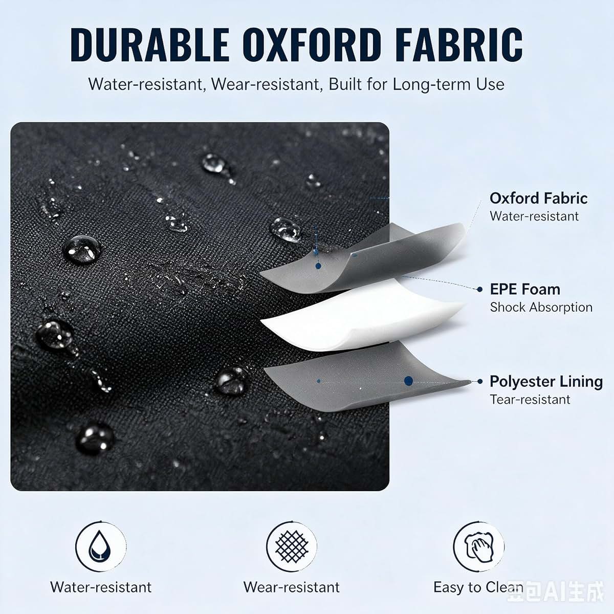 Hheqpkk Wheelchair Storage Bag For Quantum Q6 Edge Backrest Pouch (photo 3)