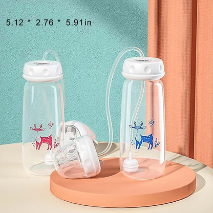 SPLJK 2Pack Anti Colic Feeding 240Ml Silicone with Nipple Straw Adjustable Fast Milk | Lightweight Drinking Bottlefor (photo 2)
