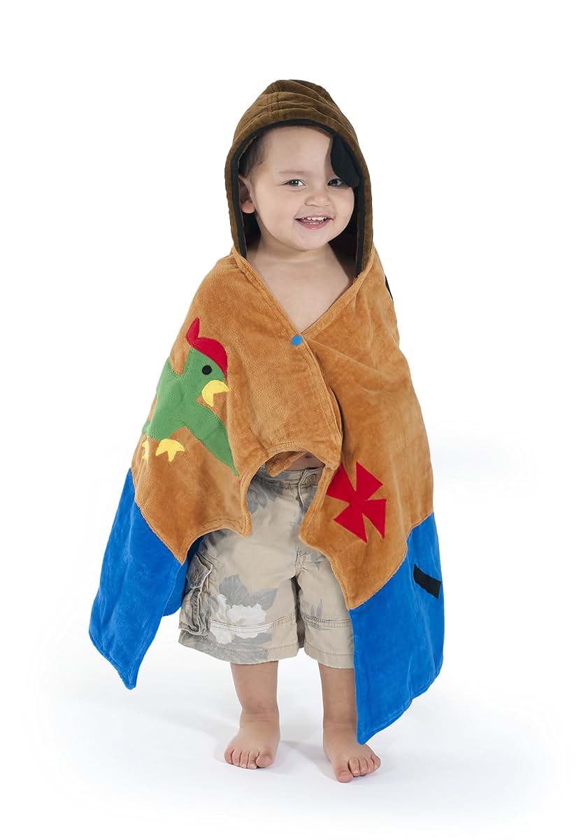 Kidorable Pirate Infant Towel, Brown, 0-3 Years (photo 3)