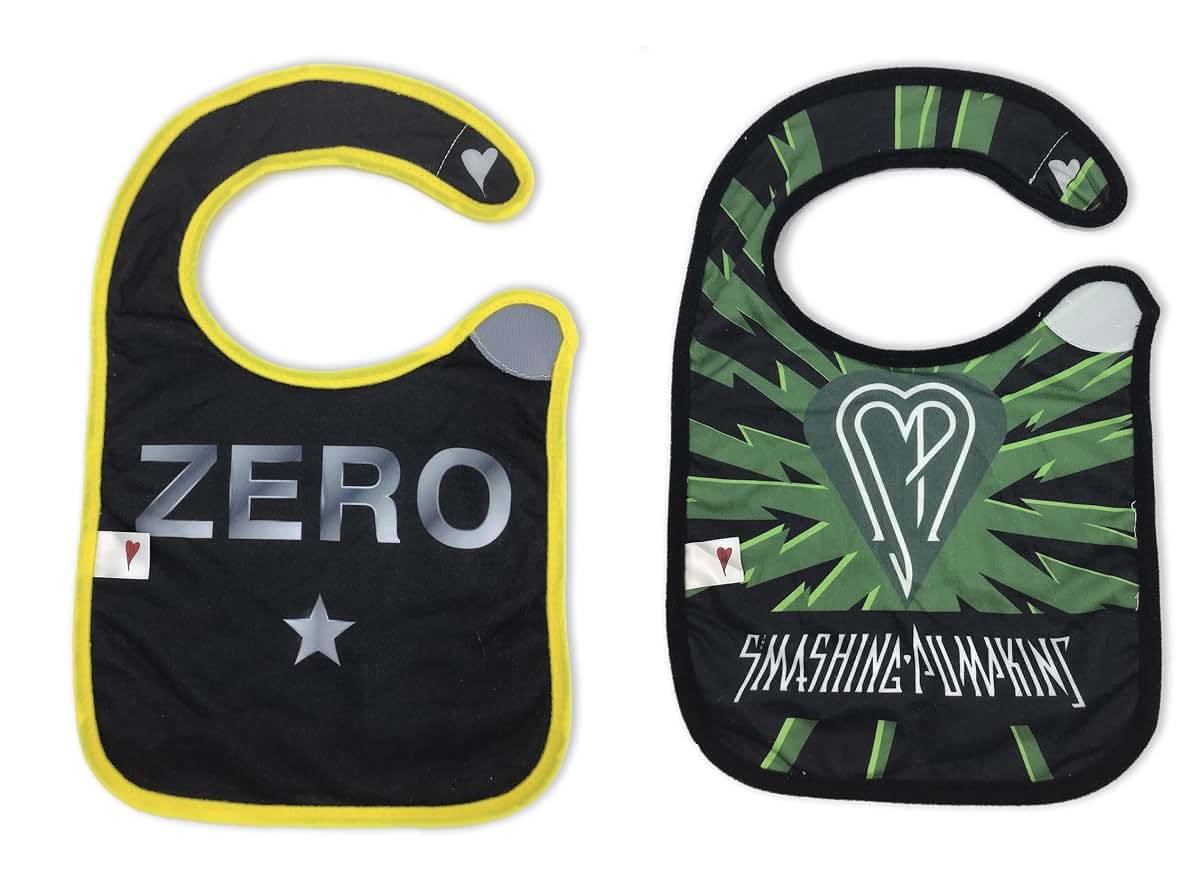 daphyls Smashing Pumpkins Extra Soft Meal Time Bibs 2 Pack