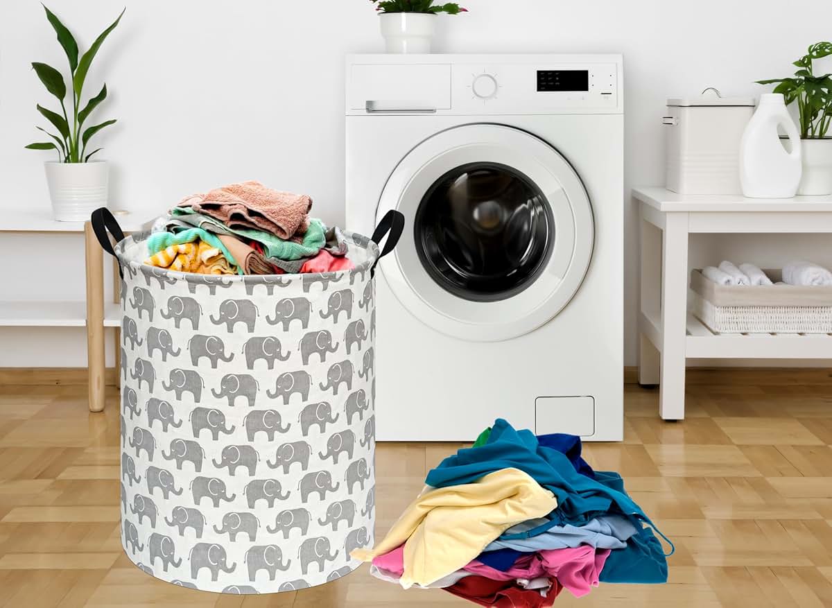 ACMUUNI Collapsible Kids Laundry Hamper Storage Organizer Bin