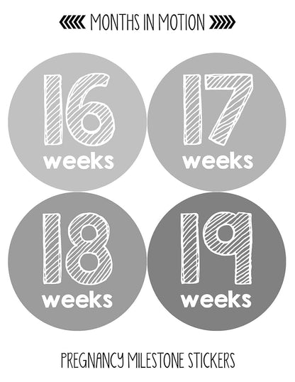 Months In Motion Pregnancy Weekly Belly Growth Stickers For Photo Props (photo 3)