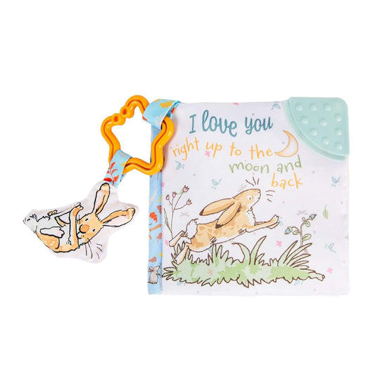 Kids Preferred Guess How Much I Love You… 5 Inch Soft Book Interactive Baby Teether Toy with Crinkle Sounds, Soft