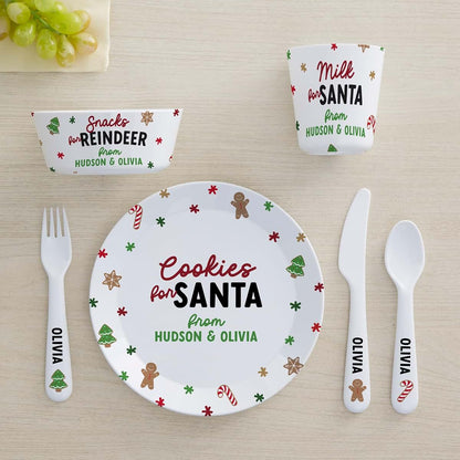 Personalization Universe Cookies for Santa Personalized Kids Plate (photo 4)