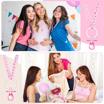 Tondiamo Baby Pacifier Necklace And Clip Party Favor Set
