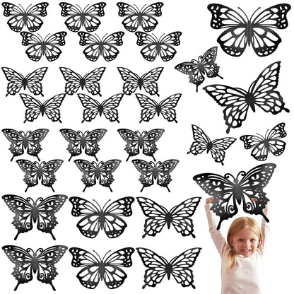 Large 3D Butterfly Wall Decals for Room Decorations