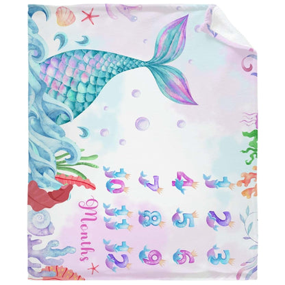 Mermaid Tail Baby Blanket for Newborns and Swaddle Use