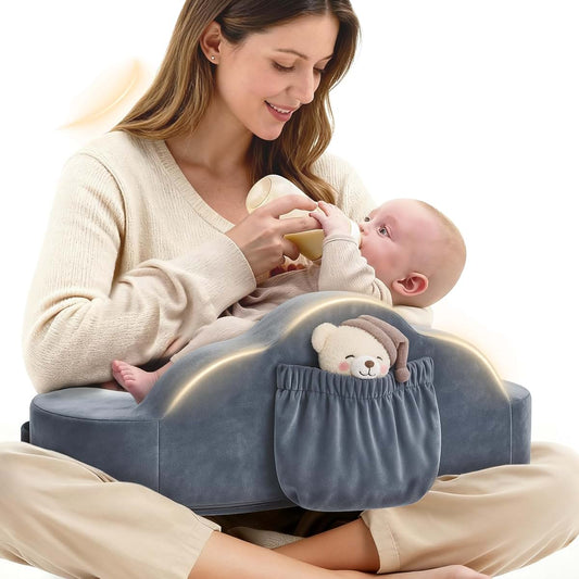 Jaxmoon Nursing Pillows for Breastfeeding, Almohada De Lactancia para Bebe, Memory Foam Breastfeeding Pillow, Baby