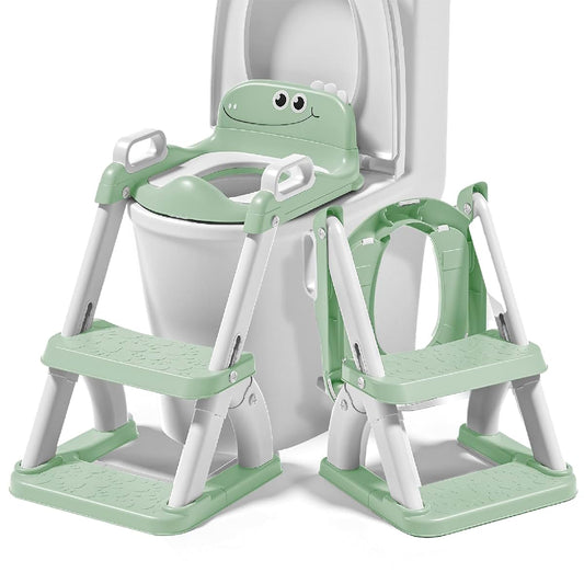 SUPERBE BEBE Superbe Bébé Potty Training Seat with Step Stool Ladder for Toddlers Green