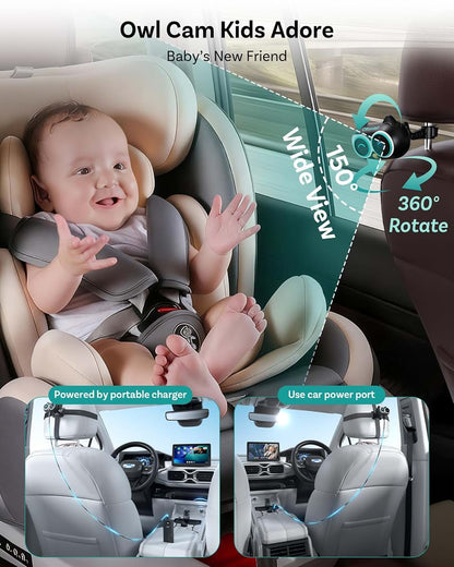 Ottocast Cabin Care Car Adapter With Baby Car Camera 1080P