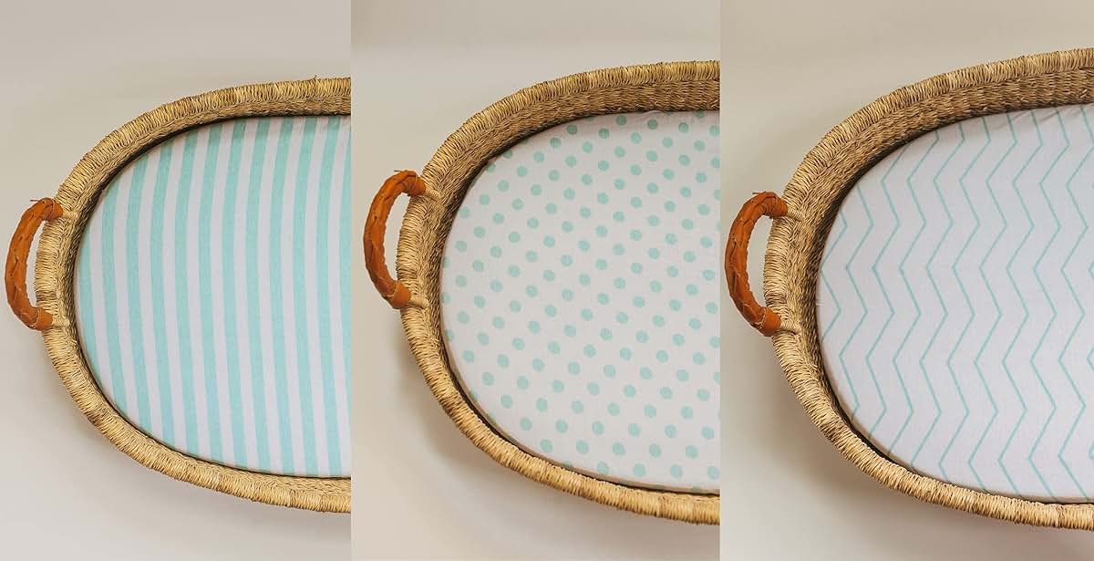 Nodnal Co. Fitted Bassinet Sheets Mint Set