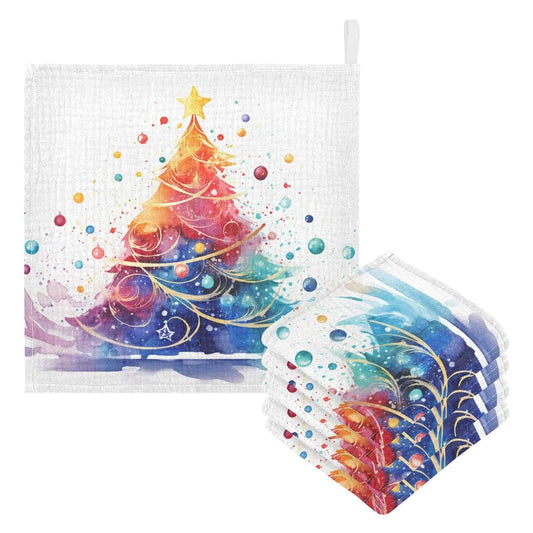 Bolaz Baby Gauze Towels 100% Cotton Christmas Tree 3 Pack