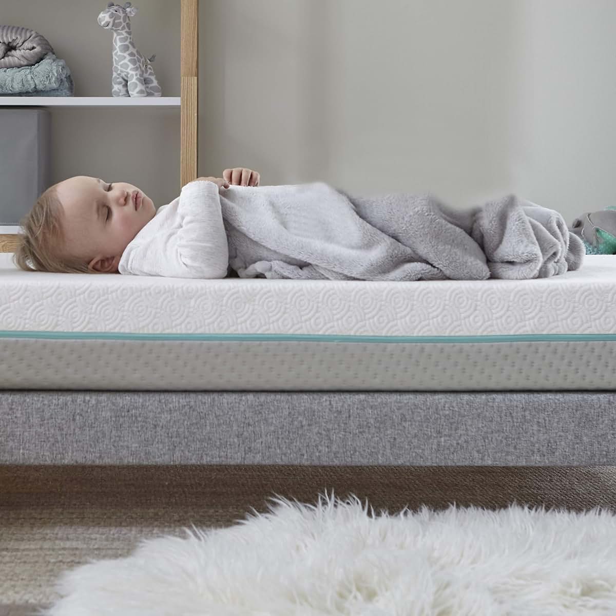 Tempur-Pedic TEMPUR-Dream 2-Stage Waterproof Baby Crib and Toddler Mattress, 52x28