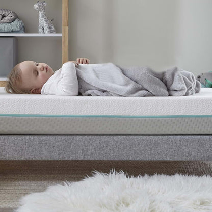 Tempur-Pedic TEMPUR-Dream 2-Stage Waterproof Baby Crib and Toddler Mattress, 52x28