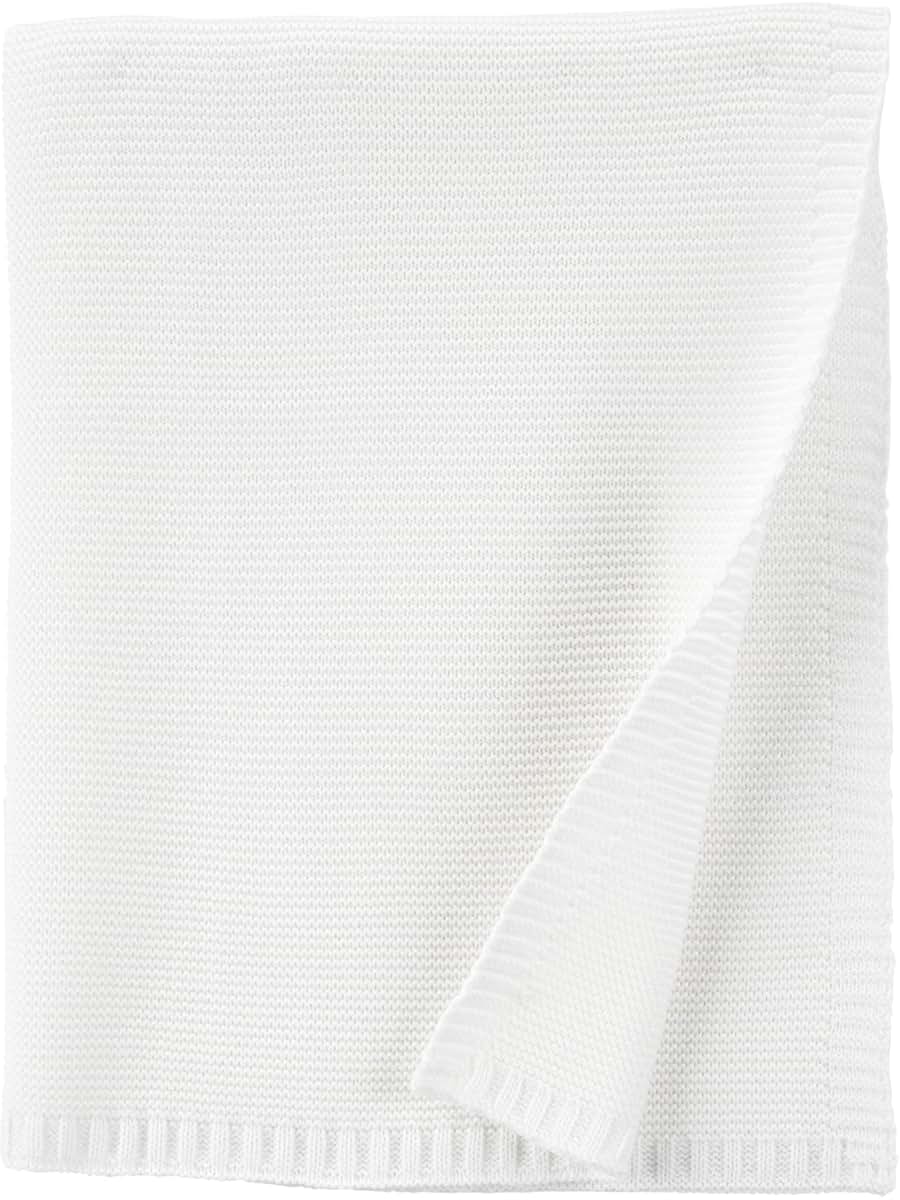 Simple Joys by Carter's Neutral's Sweater Knit Blanet, Ivory, OSZ