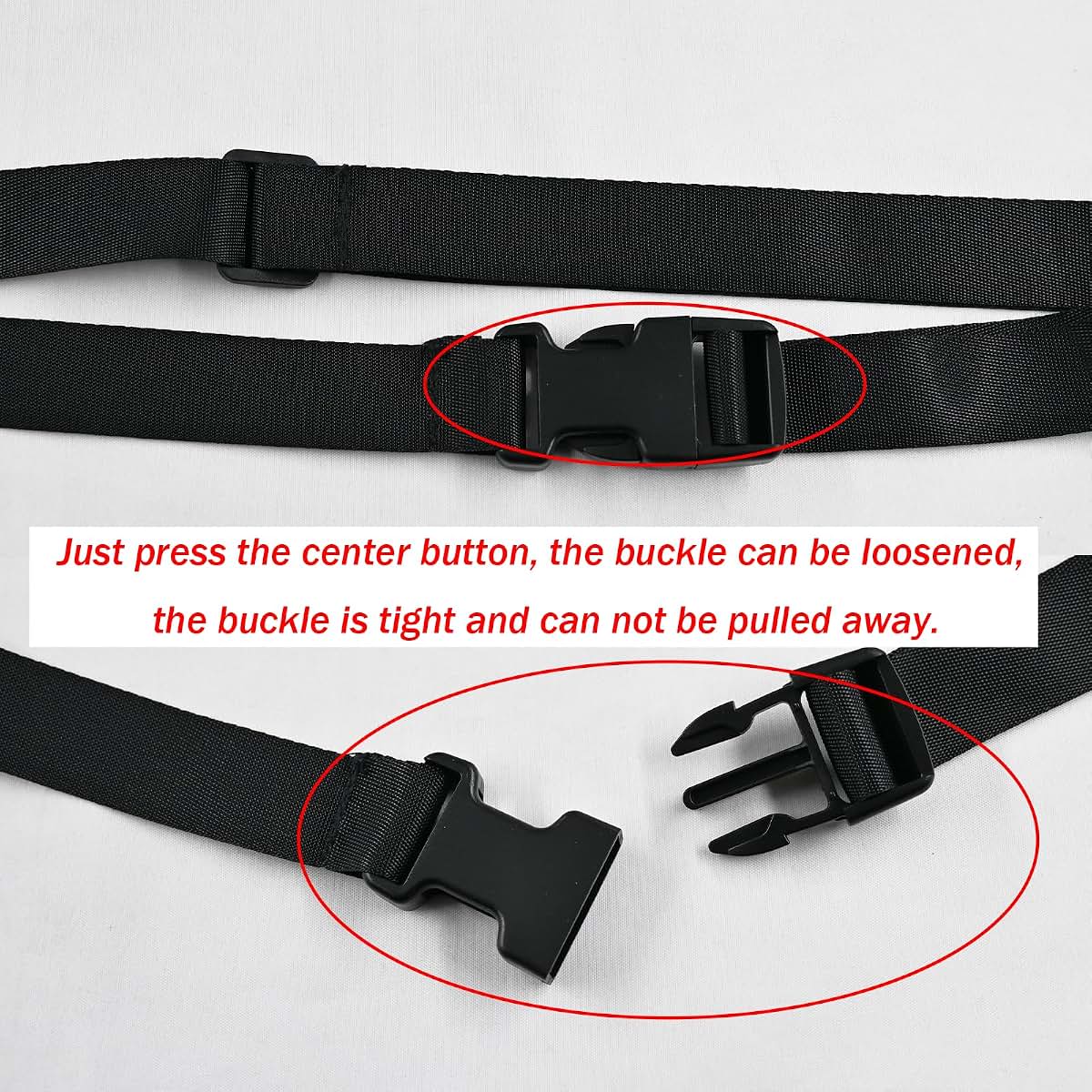 Safe Strap Adjustable Child Harness for Stroller and High Chair