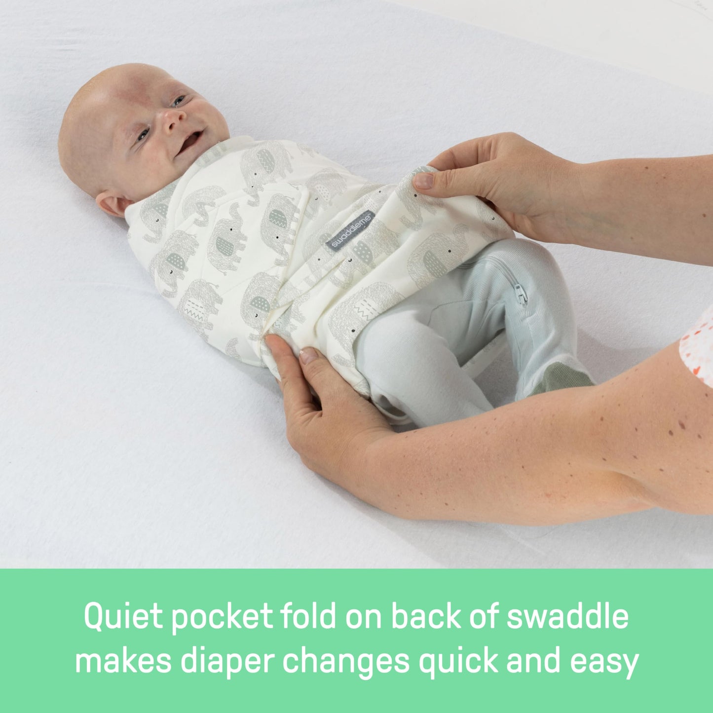 SwaddleMe Monogram Collection Baby Swaddle 100% Cotton