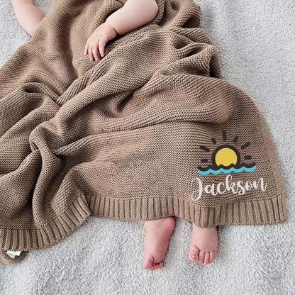 Noni Personalized Baby Blanket with Name for Boys Girls, Baby Blanket, Custom Baby Blankets with Name, Embroidered Baby (photo 2)
