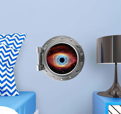 Stickit Graphix 12" PortScape Cats Eye Nebula Porthole Wall Decal (photo 2)