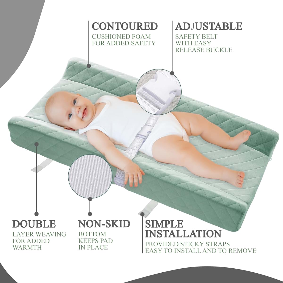 Modera Organic Cotton Contoured Changing Pad