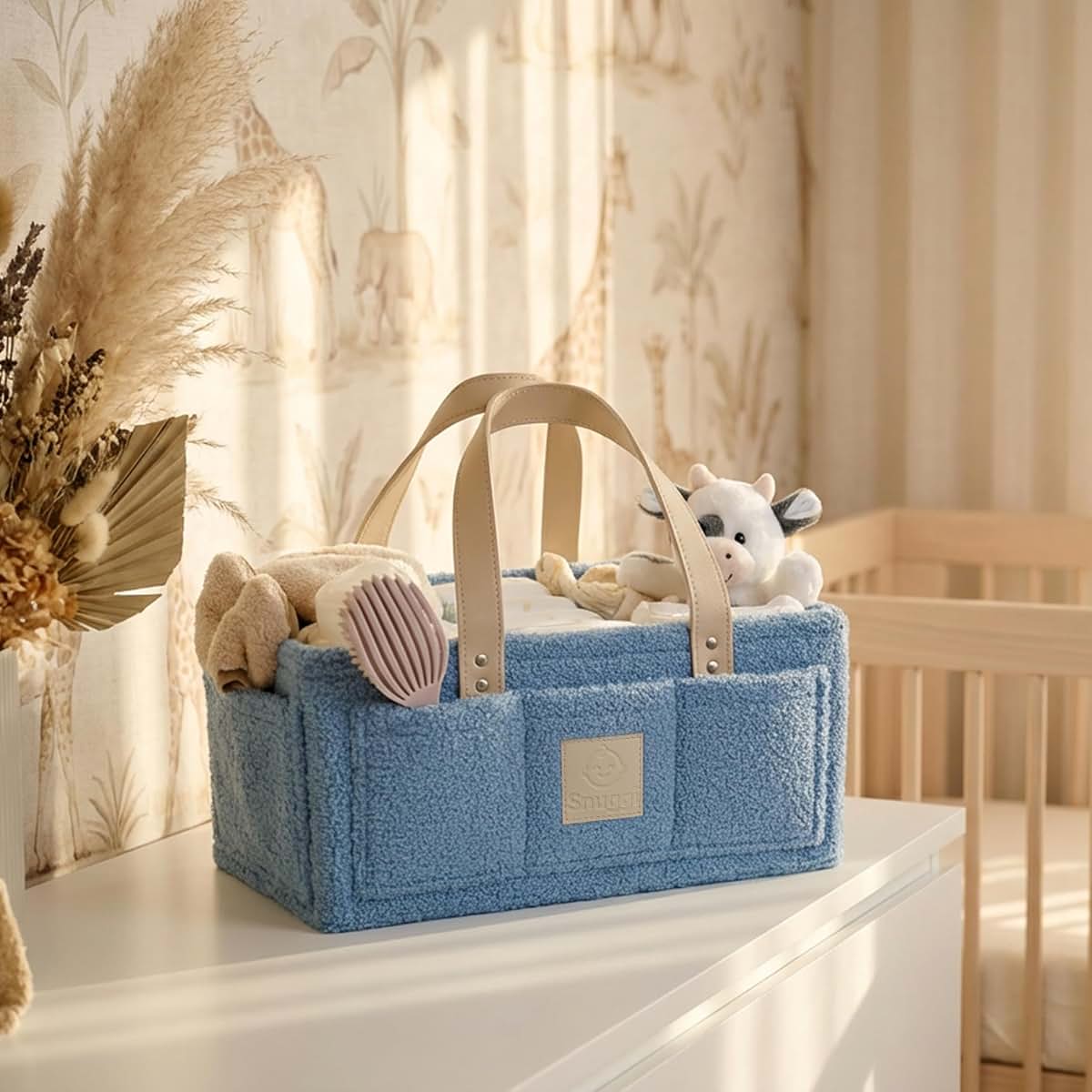 Snuggi Diaper Caddy Organizer for Portable Nursery Storage